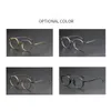 Okulary okulary okulary męskie Ultralight Oval Pure Titanium Wide Edge Design Eyewear można dopasować do Myopia Retro Full Rim Rame