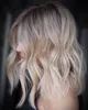 Balayage Blonde Highrights Virgin Human Hair Wigs Bob Hair Cut HD 13x4 Lace Frontal Wig