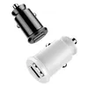 New selling Mini Small Dual USB Car Charger Adapter 3.1A Dual 2 Port Mobile Fast Charging
