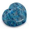 Colares pendentes 5pcs/lot stone natural azul crazy ágata reiki charts geme de gem
