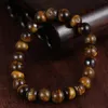 Bedelarmbanden natuursteen 8 mm tijger oog kralen armband voor vrouwen klassiek zeven chakra's elastische minimalistische yoga genezende sieraden gif