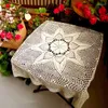Tanta de mesa de algodão algodão artesanal de madrugada de madrugada de mesa de cozinha capa em casa decoração de festa de casamento de natal