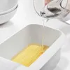 Cuiseur de pâtes à micro-ondes avec tamis résistant à la chaleur, bateau à pâtes, cuiseur à vapeur, nouilles Spaghetti, boîte de cuisson, outil, accessoires de cuisine HKD230810