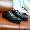 Elbise ayakkabıları erkek ayakkabılar lüks orijinal deri sivri uçlu ayak dantel up aerodinamik üst düzey deri ayakkabılar ofis erkekler için jose resmi 230823