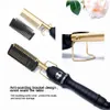 Hårrätare Professional Straight Came Comb Iron Strainening Borste Heating Electric Curler 230823