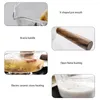 Pans Glass Sauce Pan With Wooden Handle Milk Pot Cookware Cooking For Salad Noodles Soup Gas Stove Electric Ceramic Heaters