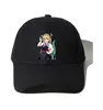 Bollmössor unisex baseball cap tonåringar hip hop sport pojkar flickor sol hatt för anime fröken kobayashis piga tecknad gåva