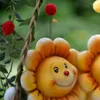 Garden Decorations Pastoral Cute Cartoon Resin Swing Sun Flower Adornments Art Outdoor Tree Sculpture Crafts Park Villa Figurines Decoration