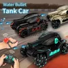 Electric/RC Car 24G RC Car Toy 4WD Water Bomb Tank RC Toy Shooting Competitive Gest Controlled Tank Remote Control Drift Car Kids Boy Toys X0824