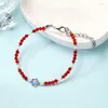 Bracelets de charme Lucky Blue Turkish Eye Beads Bracelet for Woman Colorful Crystal Badyed Bangles Ajusta Bulgas de Amizade Jóias Presentes de Joia