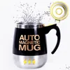 Mokken tazas koffie mok roestvrij staal magnetisch zelf roerende matic er melk mengen Elektrische Lazy Smart Shaker Cup T200104 Drop Dhwjt Dhwjt