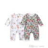 Kinderkleding Katoenen Baby Body Jumpsuit 2023 Nieuwe Lente En Herfst Jongens En Meisjes Pasgeboren Leuke Print Lange Mouw Romper ondergoed Voor Kinderen