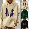 Kobiety swetry Halloween wydrukowane jesień/zima swobodny sweter luźne pullover duże noszenie bluzy damskie bluza damska