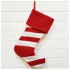 Weihnachtsdekoration gefühlt gestreiftes Strumpf Weihnachts Socken Geschenktüte Weihnachtsbaum -Ornament Partyzubehör