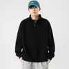 Sweats à capuche pour hommes Pull à col rond pour femmes Automne Hiver Épais Manches longues Lâche Casual Solid Street Daily Tops Sweatshirts