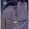 Sacs à dos Sac d'école à bandoulière arc-en-ciel de mode coréenne pour adolescents filles sacs à dos imperméables pour enfants cartables pour enfants mochilas 230823