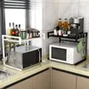 Küche Aufbewahrungsmikrowellenofenregal Multifunktional einstellbares Regal Spülmaschinengewürzölflaschenhalter