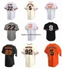 Joc Pederson SF Baseball Jersey Brandon Crawford Carlos Rodon Mike Yastrzemski J.D. Davis Alyssa Nakken Will Clark Wilmer Flores Buster Posey Luis Gonzalez