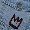 Kurtki damskie Hip Hop Dżins Kurtka 2023 Spring i jesienne graffiti ręcznie malowany luźny płaszcz