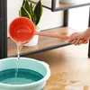 Lange handgreep Waterschepjes draagbare All-Purpose Washinglepel Babyle Bad Dipper Lepels Grote capaciteit Dikke keuken Water Lepel HKD230810