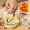 Manuell potatismascher ABS PP Plastmaterial pressat potatis pumpa bärbara verktyg kök prylar för spädbarn mat mhy061