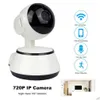 IP Kameralar WiFi Kamera Gözetim 720p HD Gece Görüşü İki Yol O Kablosuz Video CCTV Bebek Monitörü Ev Güvenlik Sistemi Damla Dh1bd