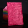 Card Holders Passport Cover Crocodile Pattern PU Leather Packet Case ID S Holder Wallet Purse Bags Travel Accessories