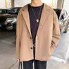 Mäns kostymer blazers män blazer kontor passar japanska streetwear nattklubb toppar överdimensionerade mode casual kläder 230823