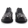 Elbise Ayakkabıları İlkbahar/Yaz Özel Sole El Yapımı İşlemeli Oxford Ayakkabı Ziyafet Elbise Topuk Yükseltilmiş Büyük ve Küçük Erkek Ayakkabıları 230823