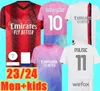 Pulisic 23/24 football jersey Giroud Koche Ac S Koche De Ketelaere Rafa Leao Theo Football Shirt 2023 2024 Men Kids Kit Boys Uniforms