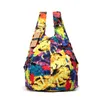 Bolsas escolares mochila mochila mochila algodão tecido feminino bolsas bola de grande capacidade ombro impressão floral para meninas adolescentes 230823