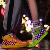 Sneakers UncleJerry Fiber Optic Shoes big boys girls and adult USB Rechargeable Glowing Party Cool Street 230823