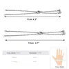 100% Stainless Steel Birthstone Slider Slide Extender Chain For Necklace Bracelet Adjustable Slider Clasp Chain In Jewelry 10pcs160Z