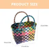 Storage Bags Mexico Novelty Food Basket Flower Woven Party Kitchen Organizer Potable