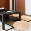 Poduszka słoma futon medytacja okrągłe siedzenie podłogowe naturalne tkaninowe matę dekoracyjną