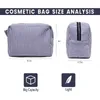 Cosmetische tassen kisten gepersonaliseerde naam seersucker tas reiszak grote make -up organisator ritssluiting tas toilethal voor vrouwen meisjes 230823