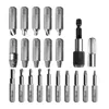 Decorative Objects Figurines Screw Remover 22pcs Set Thread Slippery Reverse Damage Slip Tooth Rusty With Broken Head Demolition Disassembly ctor Tool 230824