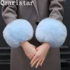 Пять пальцев перчатки Qearlstar Super Soft Winter Wind Women Women Women Женщины -манжеты аксессуары аксессуары из искусственного меха эластичный рука теплый брасчик YT32 230824