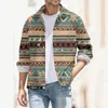 Men's Jackets Male Autumn And Winter Warm Fashion Casual Plaid Square Business Breathable Loose Shirts Tops Art 3d Digital Print