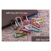 Klasyna Smycze 45 Karabiner Snap Hook wieszak na piesze wędrówki Cam Kolorf Aluminium Spring Pierścień Drop dostawa moda moda OTVX5