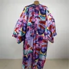 Dames badkleding kimono cover -up zomer boho print bikini coverup elegant mode vestiging sexy vakantie lange mouw kwastjes maxi jurk 230823