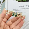 Bangle Fashion Classic Inlaid Zircon Butterfly Animal Gold Color Women's Open Bracelet 2023 Versatile Charm Jewelry