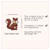 50 PCS Squirrel Stickers Animal Decoração impermeável Diário de celular Diário de celular Cartoon fofo