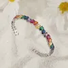 Moda bransoletowa Kolorowy owalny projekt Cubic Cyrron Regulowane bransoletka dla kobiet przyjęcie ślubne biżuteria mankietowa akcesorium mankietowe