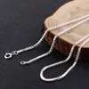 Catena catena catena a scatola pura 925 sterling in argento di spessore 2 mm di ciondoli iniziali a ciondolo per uomini donne bijoux femme 2023 arrivo n02