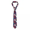 Strikjes Amerikaanse vlag met lippen Stropdassen Unisex Mager Polyester 8 Cm Klassieke stropdas voor mannen Accessoires Das Bruiloft Cosplay Props