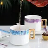 Mugs European-style Ceramic Coffee Cup And Saucer Creative Small Luxury Phnom Penh Household Scented Tea Milk