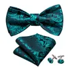 Boyun bağları erkekler bowtie seti mor ipek jacquard moda ekose yaylar cep kollukları Kelebek parti düğün için kendi kendine papyon lh 1094 230824