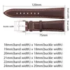 Titta på band Oljevaxkohudbandband Strap Women Män Black Brown Smooth äkta läder Watchband 18 19 20 21 22 24mm Belt 230825