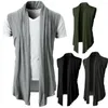 Vestes pour hommes Cardigan Veste Printemps Automne Hommes Coupe décontractée Point ouvert Drapé Trench Coat All Match